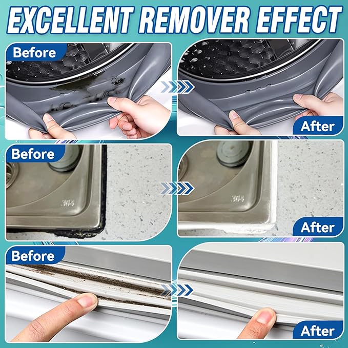 Bondtech HomeMold Stain Remover Gel, 8 Fl Oz Heavy Duty Stain Cleaner for Washing Machine Seal, All-Purpose Cleaning for Bathroom, Grout, Shower, Kitchen, Wall