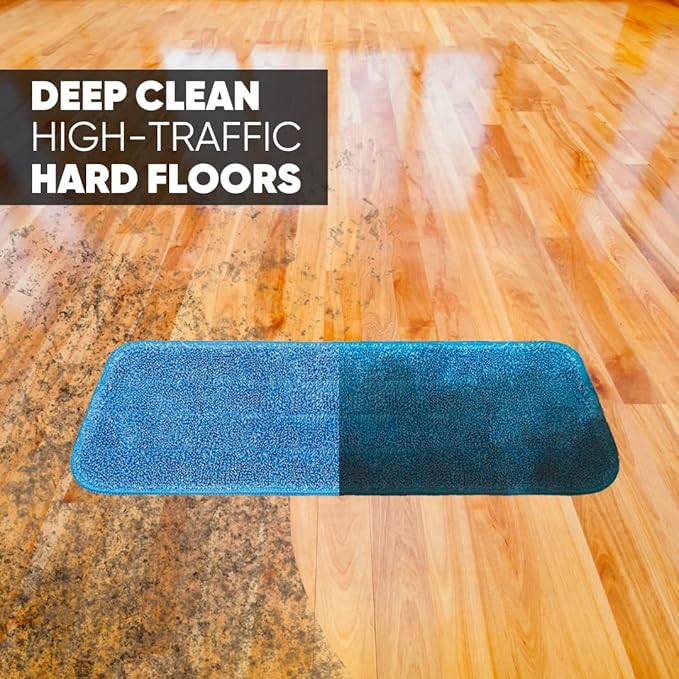3-Pack Cinch Mop Replacement Heads, Microfiber Mops for Floor Cleaning - Wall Mop with Reusable Washable Pads, Compatible with Cinch Mop - Microfiber Wholesale
