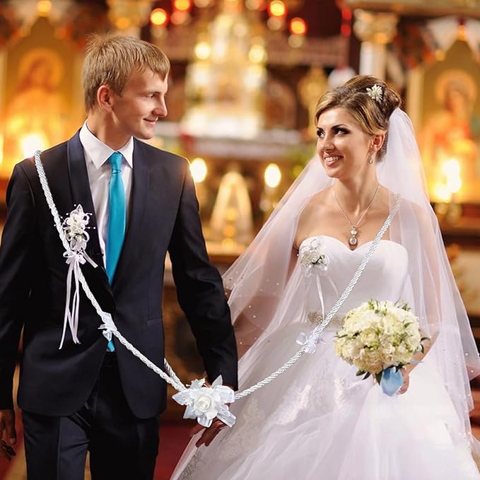 Wedding Lasso Rope,Handfasting Cord for Wedding Lazo Para Boda Catolica,Wedding Lasso for Ceremony Catholic,Lazo Para Boda Los Novios Cristiana,Vestido De Novia Para Boda Religiosa
