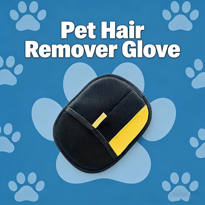 Pawsnheart Mit, 2025 Upgrade Pet Hair Remover Electrostatic Gloves, Reusable Dog Cat Fur Removal Gloves for Couch Sofa Carpet Bedding, Static Charge Hair Lint Dust Cleaner for Home Furniture