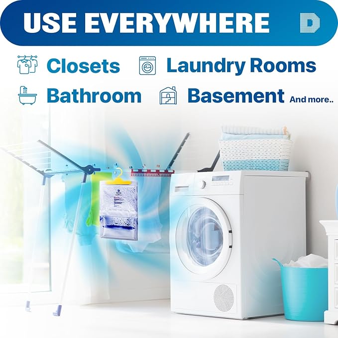 Dry & Dry 35 Pack[14 OZ] Premium Moisture Absorbers Dehumidifiers for Home Dehumidifier for Basement Dehumdifiers for Bedroom Small Dehumidifiers - Dehumidifiers Moisture Absorber