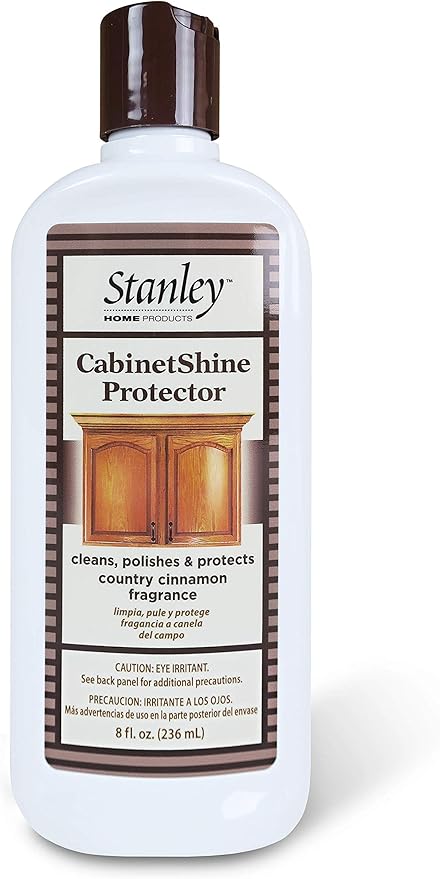 STANLEY HOME PRODUCTS Cabinet Shine Protector - Wood Polisher & Dust Cleaner For Wooden Furniture & Floor - Dust Cream & Hardwood Conditioner For Home & Office Patio (Pack of 6)