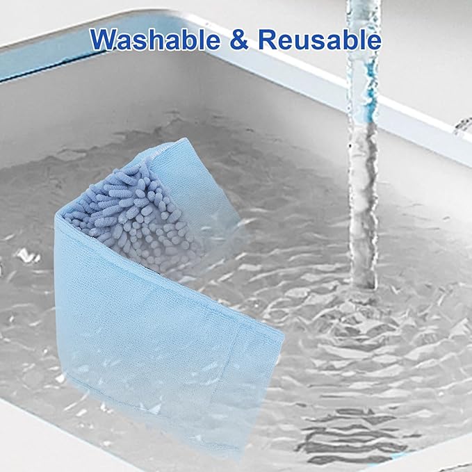 Microfiber Steam Mop Pads Compatible with Wagner Spraytech Steam Cleaner(905e, 915e, 925e), Washable & Reusable Microfiber Steam Mop Cloth(Chenille Pads)
