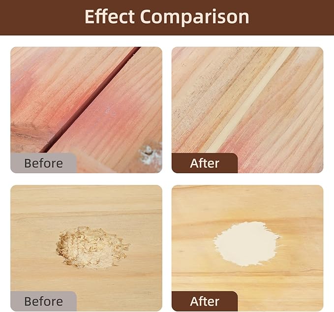 Wood Filler, White Oak Wood Putty, 9.87 Ounces - Repairs Broken Wooden Furniture