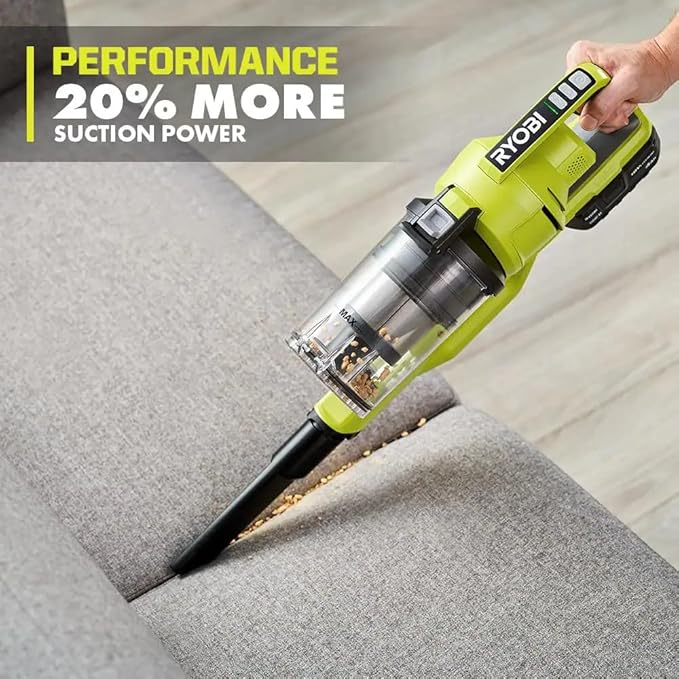 Pacroban ONE+ 18V Cordless Stick Vacuum Cleaner Kit with 4.0 Ah Battery and Charger