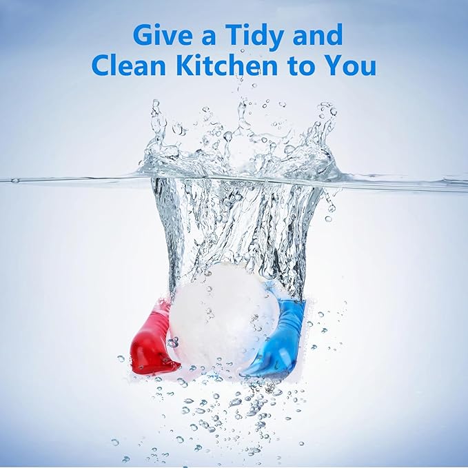 200 Count Dishwasher Pods, No Pre-Rinse Dishwasher Detergent Soap On Stain and Grease, Leaving a Virtually Spotless Shine,Dishwasher Detergent for Deep Cleaning