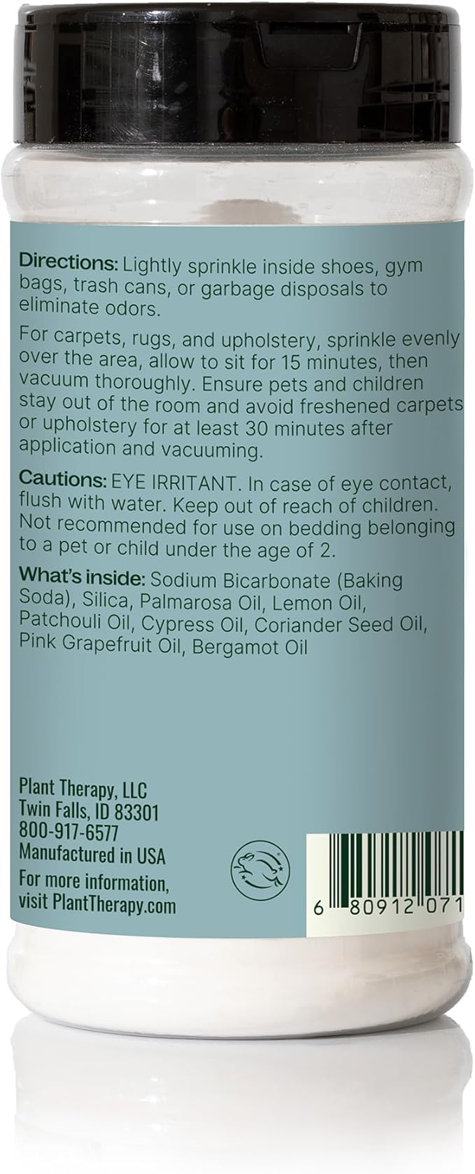 Plant Therapy Deodorizing Powder 16 oz, Odor Eliminator, Carpet Deodorizer, Multi-Use for Deep-Cleaning & Everyday Household Freshness, Powered by Pure Essential Oils