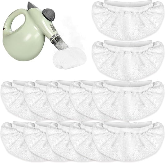 12 Pack Microfiber Cloth for Handheld Steam Shot, Steam Cleaner Accessories, Reusable Washable Steam Mop Pads Compatible with Bissell Steam Shot, Wagner, McCulloch
