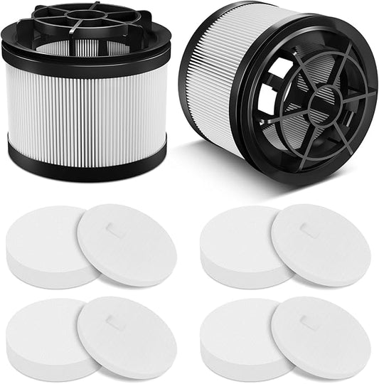 10 Pack LVAC-200 & LVAC-300 White Vacuum Cleaner Replacement Filter For LEVOIT Cordless Vacuum Cleaner, For Levoit LVAC-200 / LVAC-300 Cordless Stick Vacuum