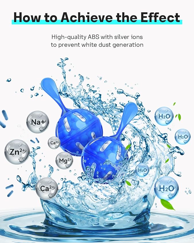 Leemone Humidifier Cleaner 20 Pack, Demineralization Cleaning Ball, Works in All humidifiers and Fish Tanks, Purifies Water, Prevents Hard Water Build-Up, Reduces Scale