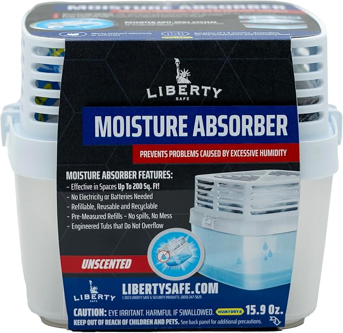 Liberty Safe Humydry Moisture Absorber - Protects Valuables from Moisture Damage - Gun Safe - Rust Prevention (15.9oz)