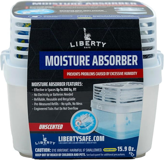 Liberty Safe Humydry Moisture Absorber - Protects Valuables from Moisture Damage - Gun Safe - Rust Prevention (15.9oz)