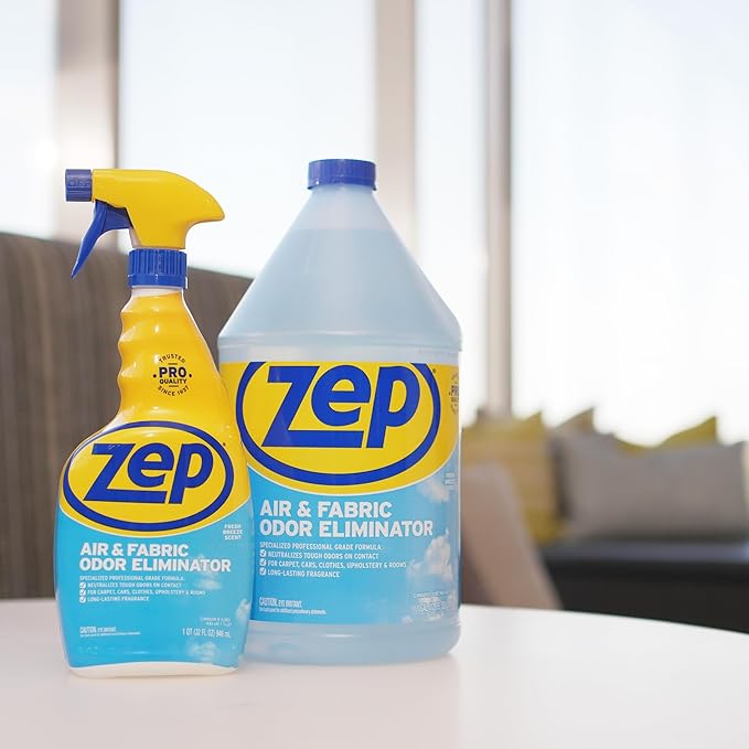 Zep Air and Fabric Odor Eliminator and Freshener - 32 oz (Pack of 12) ZUAIR32 - Neutralizes Tough Unwanted Odors on Contact. Refresh Your Home, Office and Business