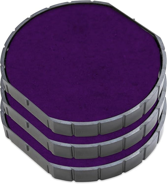 E/R50 Replacement Pad Compatible for 2000 Plus Printer R50 - Water Based - Pack of 3 - Purple
