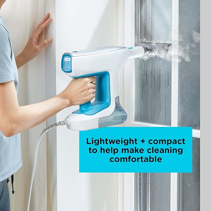 BLACK+DECKER Steam Mop, Floor and Handheld Steamer, Multi-Purpose Steam Cleaner with 6 Attachments, Corded (BHSM15FX08)