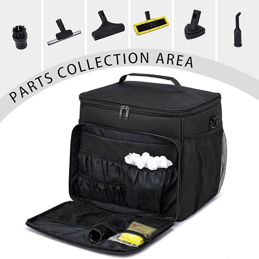 Steam Cleaner Storage Bag Compatible with Dupray Neat & Neat Plus Steam Cleaners, Carrying Case with Pockets & Rod Storage Pouch for steam Cleaner Accessories, Organizer for Home Cleaning Supplies