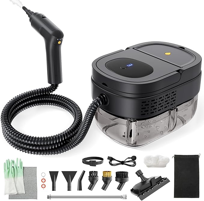 Steam cleaner for home,2500w Steamer for cleaning high pressure steam 3-Speed Adjustable Handle steam cleaner for Car,Home, kitchens