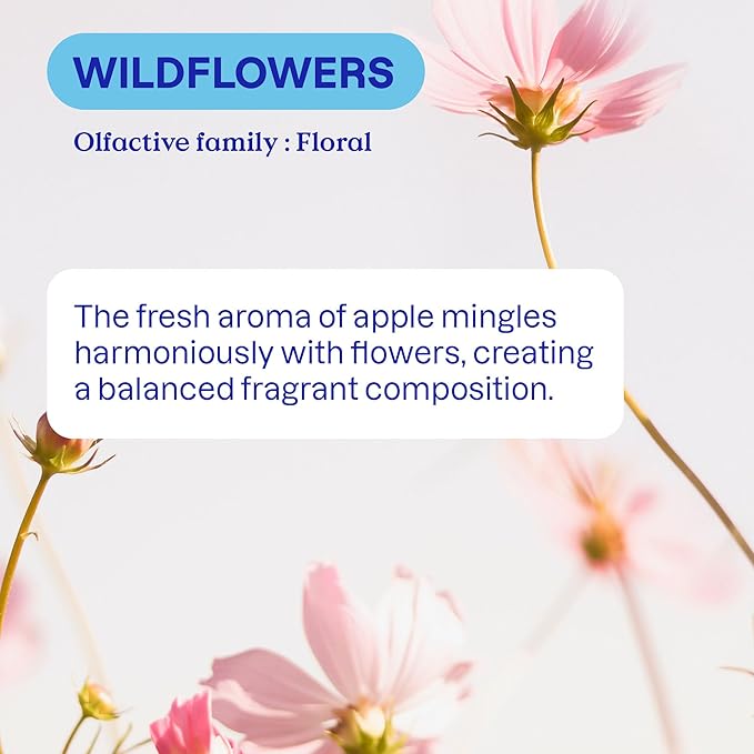 ATTITUDE Liquid Fabric Softener, Plant-Based & Vegan, HE Compatible, Naturally Derived, Wildflowers Scent, 80 Loads, 67.6 Fl Oz