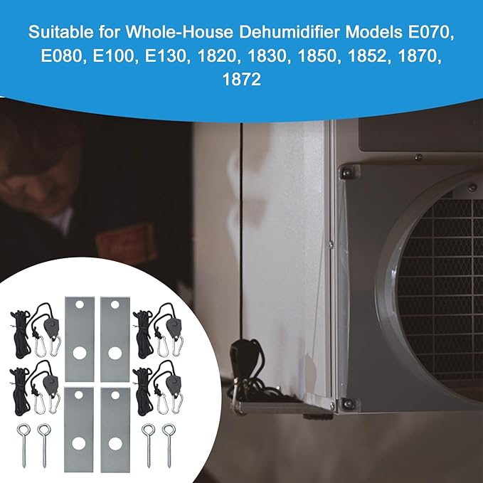 5822 Dehumidifier Hanging Kits for AprilAire Dehumidifier, for Crawl Space, Basement, Whole-House Dehumidifier, Fit Models: E070, E080, E100, E130, 1820, 1830, 1850, 1852, 1870, 1872