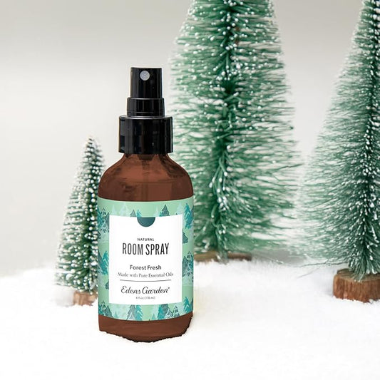 Edens Garden Forest Fresh Aromatherapy Room Spray – Natural Essential Oil Air Freshener for Home & Holidays, Pine Tree Refreshing & Calming, 4 fl oz (118 ml)