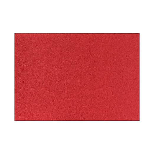 Americo Red Buffer Floor Pad, for Light Cleaning and Buffing, 12"x18", 5 Pads/Case, Made of 100% Recycled Content, USA Made