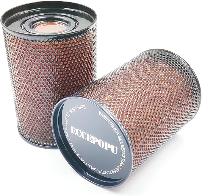 Gun Safe Dehumidifier 300g - Silica Gel Desiccant Canister, Moisture Absorber for Gun Cabinets & Safes, Protect 80 Cubic Feet, Black