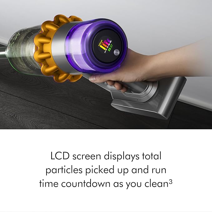 Dyson V15 Detect Cordless Vacuum Cleaner, Yellow/Nickel