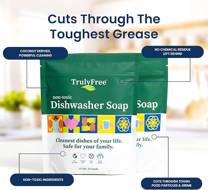 TRULY FREE - Laundry Detergent with Refill + Auto Dishwasher Soap