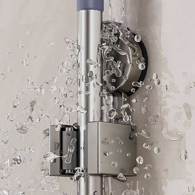 Wall Mounted Mop Organizers Strong Grip No Drilling Suction Brooms Holders Portable Accessory for Bathroom Use