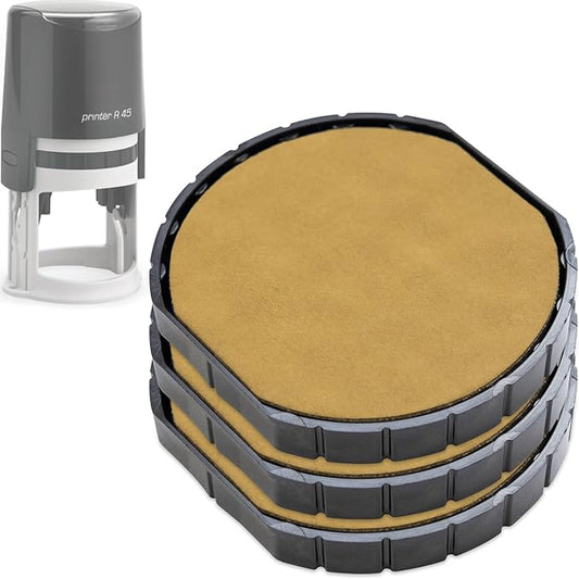 E/R45 Replacement Pad Compatible for 2000 Plus Printer R45 - Water Based - Pack of 3 - Dry (No Ink Color)