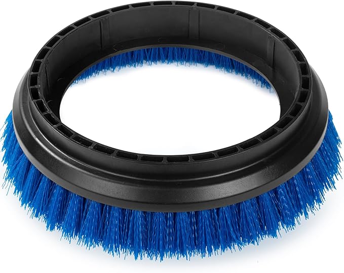 Commercial Scrub Brush for Orbital Floor Scrubber, Compatible with Oreck Orbiter XL ORB550MC, Bissell BGEM9000, 12" Diameter, Medium-Duty Brush, Blue