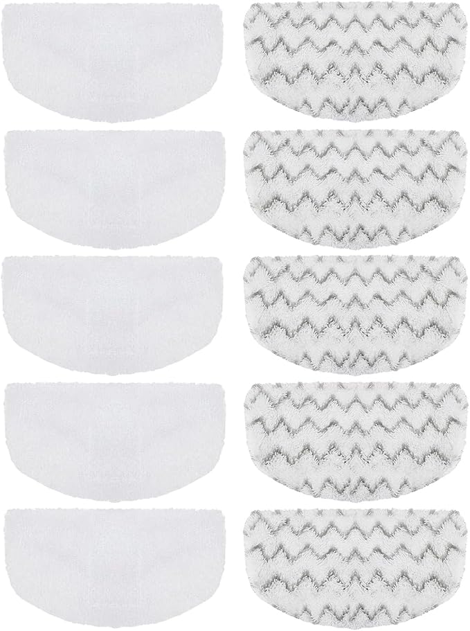 10 PACK Steam Mop Replacement Pads Compatible with Bissell Powerfresh Steam Mop 1940 1806 1544 2075 2685A 2181 2814 Series, Model 1940A 1940W 19405 2075A 2685A 5938, Microfiber Washable, Reusable