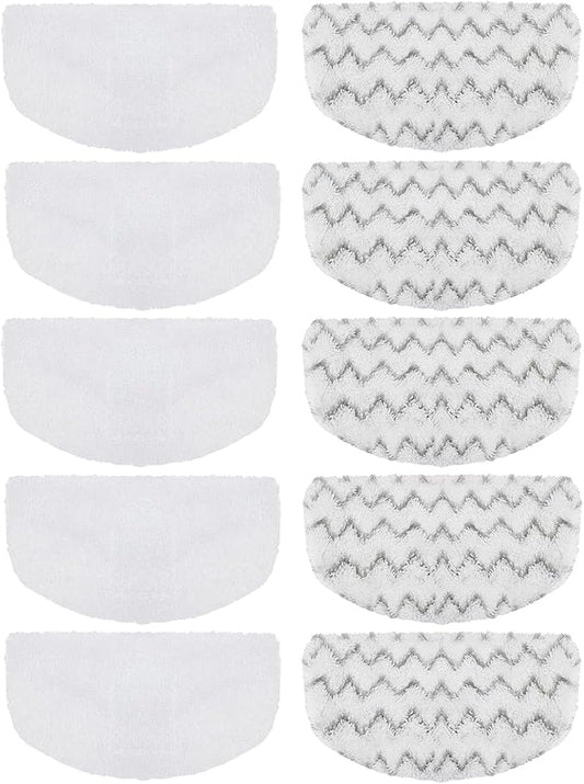 10 PACK Steam Mop Replacement Pads Compatible with Bissell Powerfresh Steam Mop 1940 1806 1544 2075 2685A 2181 2814 Series, Model 1940A 1940W 19405 2075A 2685A 5938, Microfiber Washable, Reusable