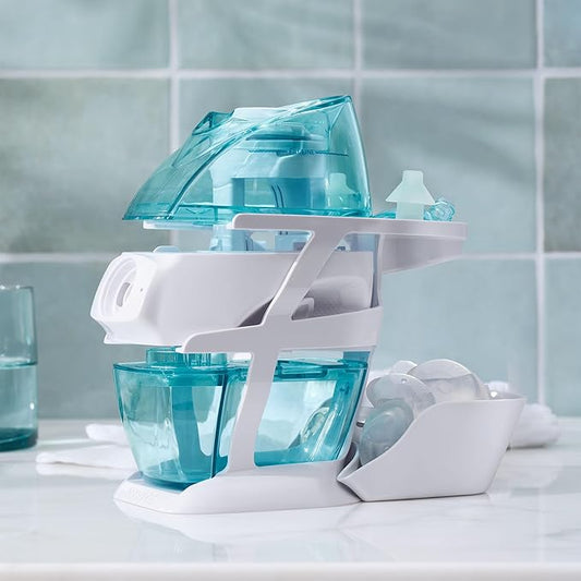 Navage Countertop Caddy - Storage Caddy Organizer for The Navage Nasal Irrigation System - 3-Tier Nose Cleaning Supplies Organizer with Detachable Tray - Plastic Caddy Only - Nasal Care Accessories