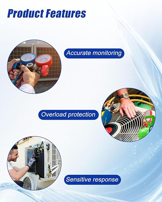 Universal Air Conditioner Dehumidifier Compressor Overload Protector, 2HP 1500W, 2Pcs