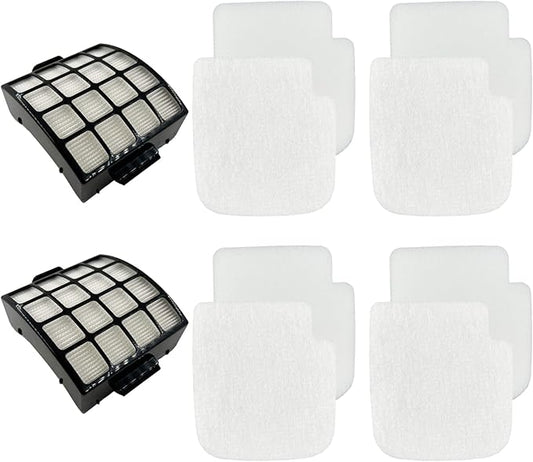 Dttery AZ3002 Filter Kit Replacement for Shark Stratos DuoClean PowerFins HairPro Powered Lift-Away Upright Vacuum Cleaner AZ3002 AZ3000 AZ3000W, 4 Foam, 4 Felt, 2 HEPA