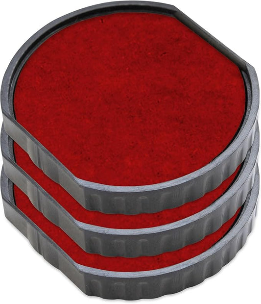 E/R40 Replacement Pad Compatible for 2000 Plus Printer R40 - Water Based - Pack of 3 - Red