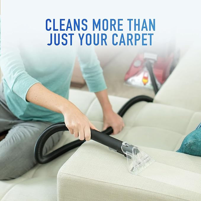 Hoover PowerScrub Deluxe Carpet Cleaner Machine, Upright Shampooer, FH50150NC+ Hoover Oxy Pet Urine & Stain Eliminator Carpet Cleaning Shampoo, 116 oz Formula, AH31938