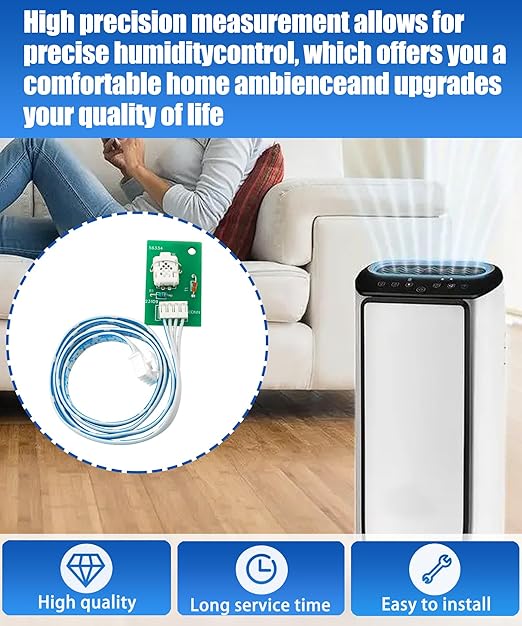 Upgrade Humidity Sensor Fits for Whirlpool Dehumidifier 70 Pint WDH70EAPW Dehumidifier Repair Error Code E1 E3