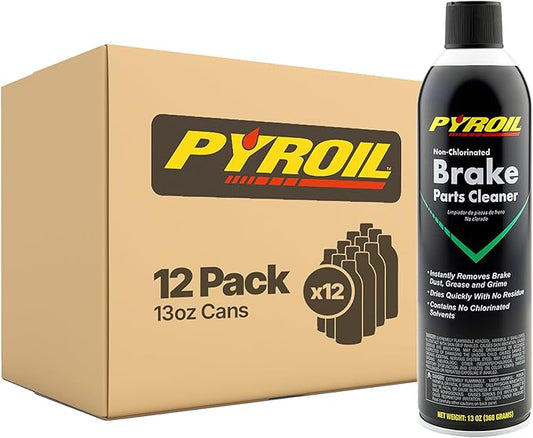 Non-Chlorinated Brake Parts Cleaner, Instantly Removes Brake Dust, Grease & Grime, Quick Drying, 13 Oz (Pack of 12)