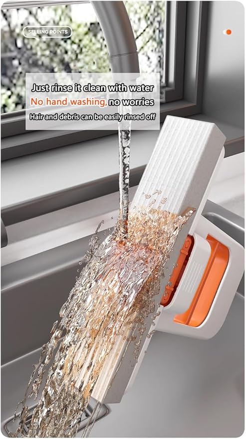 Mini Foldable Desktop Sponge Mop - Portable No-Mess Cleaning Pad for Small Spaces, Kitchen, Car Glass, Tile & Multi-Surfaces