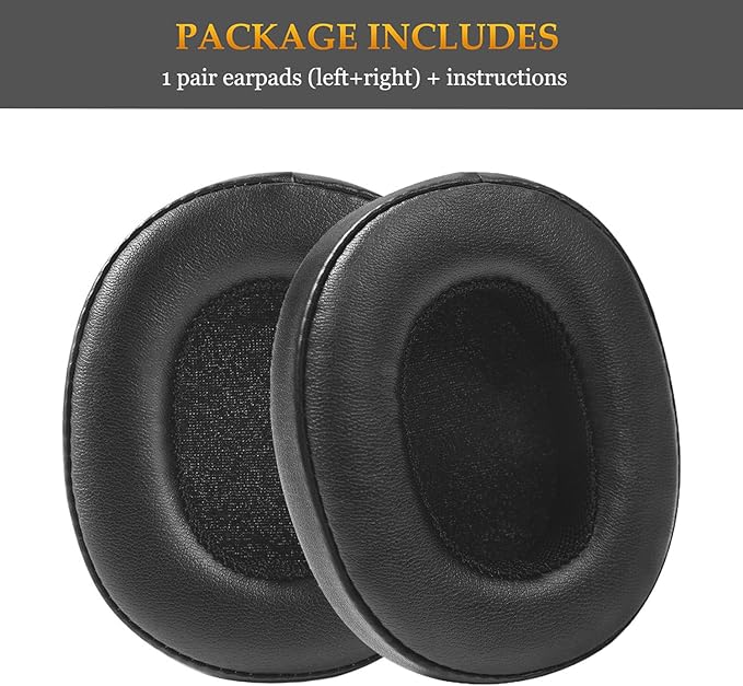 Crusher Evo Earpads Crusher Wireless Replacement Pads, OEM Quality Hesh ANC Ear Cushions Cups Compatible with Skullcandy Crusher ANC/Crusher Evo, Hesh 3/Hesh Evo/Hesh ANC, Venue ANC Headphones