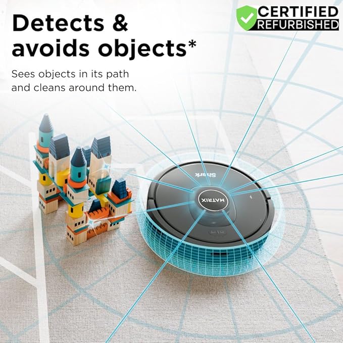 Shark RV2300S Matrix Self-Empty Robot Vacuum Bundle with 2 YR CPS Enhanced Protection Pack, Black, CRTE99SRKRV2300SRB (Renewed)