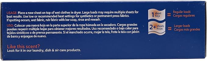 Clorox Fraganzia Dryer Sheets in Hawaiian Escape Scent, 105 Count | Wrinkle-Reducing Fabric Softener Sheets |Best Laundry Dryer Sheets with Long-Lasting Tropical Scent