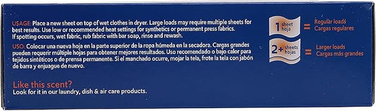 Clorox Fraganzia Dryer Sheets in Hawaiian Escape Scent, 105 Count | Wrinkle-Reducing Fabric Softener Sheets |Best Laundry Dryer Sheets with Long-Lasting Tropical Scent