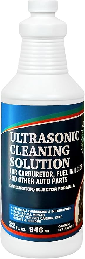 NORTHWEST ENTERPRISES Ultrasonic Cleaner Solution for Carburetors and Engine Parts. Concentrated Washing Compound for use in Ultrasonic Machines and Immersion Washers - Automotive Fluid (32 oz)