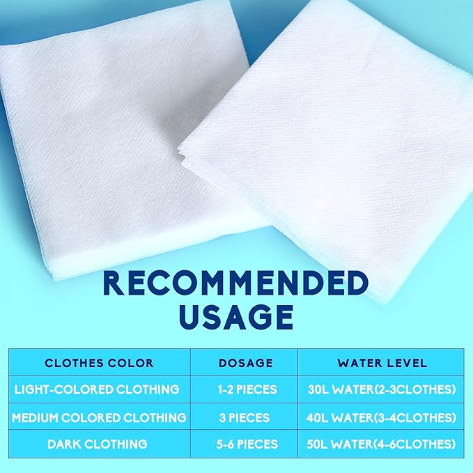Color Absorber for Laundry-Protect Your Clothes from Color Bleed and Stains-40 Count