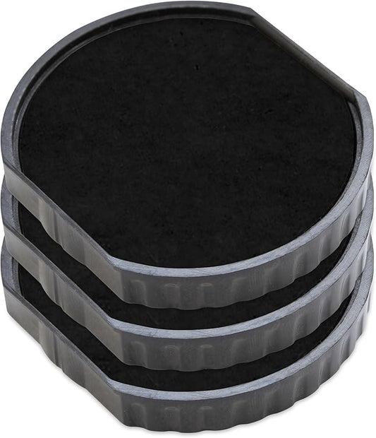 E/R40 Replacement Pad Compatible for 2000 Plus Printer R40 - Water Based - Pack of 3 - Black