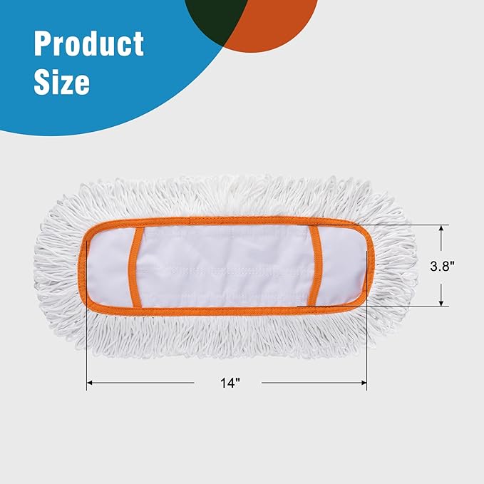 Microfiber Mop Pads 4 Pieces for Floor Cleaning,Fit CLEANHOME Dust Mop: B09PBPGSJ3, Full Polyester Microfiber Replacement Pads