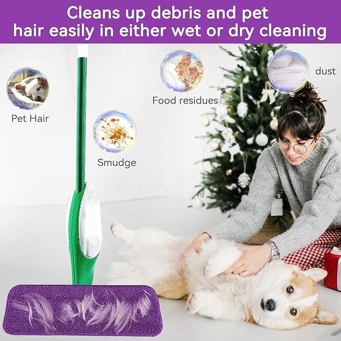 Spray Mop Refills for Libman Freedom Spray Mop, 16in Reusable & Washable Microfiber Floor Cleaning Pads